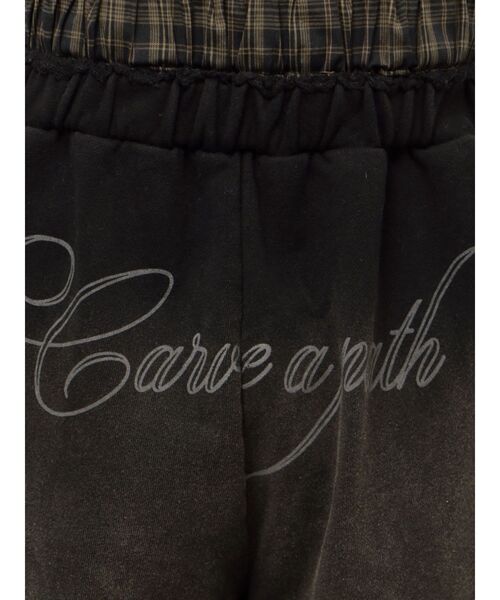 EMODA（エモダ）の「レイヤードロゴスウェットパンツ（スウェットパンツ・レディース・グレー/ブラック/ネイビー・MEDIUM/SMALL）」の9枚目の写真