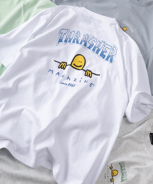 THRASHER(スラッシャー)の「【70】【THRASHER/スラッシャー】ワンポイント刺繍 バックロゴデザイン アソート プリントTシャツ(Tシャツ/カットソー・メンズ・ホワイト系/ホワイト系1/ホワイト系2/ホワイト系3/ホワイト系4/ブラック系/ブラック系1/ブラック系2/ブラック系3/ブラック系4/ライトグレー系/ライトグレー系1/ライトグレー系2/ライトグレー系3/ライトグレー系4/ライトグリーン系/ライトグリーン系1/ライトグリーン系2/ライトグリーン系3/ライトグリーン系4/サックスブルー系/サックスブルー系1/サックスブルー系2/サックスブルー系3/サックスブルー系4・M/L/XL)」の2枚目の写真