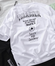 THRASHER（スラッシャー）の「【70】【THRASHER スラッシャー】ワンポイント刺繍 バックロゴデザイン アソート プリントTシャツ（Tシャツ/カットソー）」
