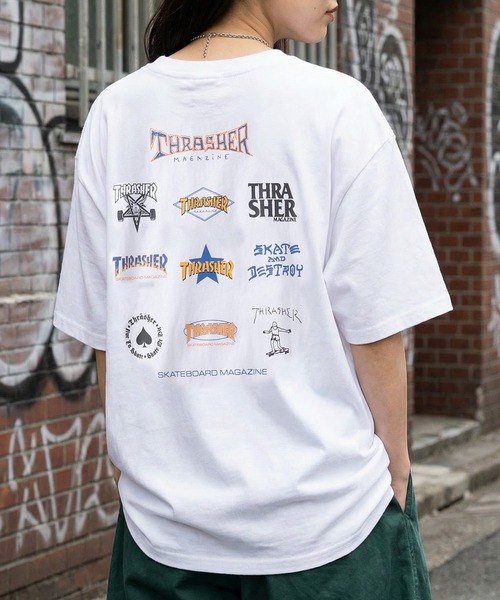 THRASHER(スラッシャー)の「【70】【THRASHER/スラッシャー】ワンポイント刺繍 バックロゴデザイン アソート プリントTシャツ(Tシャツ/カットソー・メンズ・ホワイト系/ホワイト系1/ホワイト系2/ホワイト系3/ホワイト系4/ブラック系/ブラック系1/ブラック系2/ブラック系3/ブラック系4/ライトグレー系/ライトグレー系1/ライトグレー系2/ライトグレー系3/ライトグレー系4/ライトグリーン系/ライトグリーン系1/ライトグリーン系2/ライトグリーン系3/ライトグリーン系4/サックスブルー系/サックスブルー系1/サックスブルー系2/サックスブルー系3/サックスブルー系4・M/L/XL)」の5枚目の写真