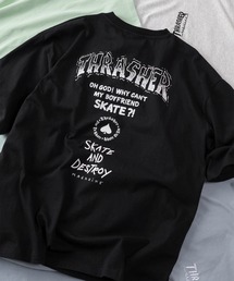 THRASHER（スラッシャー）の「【70】【THRASHER スラッシャー】ワンポイント刺繍 バックロゴデザイン アソート プリントTシャツ（Tシャツ/カットソー）」