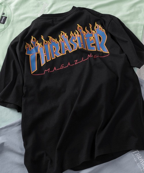 THRASHER(スラッシャー)の「【70】【THRASHER/スラッシャー】ワンポイント刺繍 バックロゴデザイン アソート プリントTシャツ(Tシャツ/カットソー・メンズ・ホワイト系/ホワイト系1/ホワイト系2/ホワイト系3/ホワイト系4/ブラック系/ブラック系1/ブラック系2/ブラック系3/ブラック系4/ライトグレー系/ライトグレー系1/ライトグレー系2/ライトグレー系3/ライトグレー系4/ライトグリーン系/ライトグリーン系1/ライトグリーン系2/ライトグリーン系3/ライトグリーン系4/サックスブルー系/サックスブルー系1/サックスブルー系2/サックスブルー系3/サックスブルー系4・M/L/XL)」の11枚目の写真