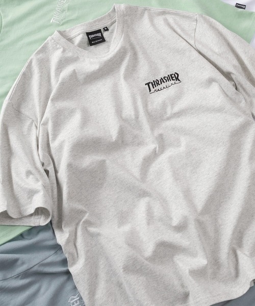 THRASHER(スラッシャー)の「【70】【THRASHER/スラッシャー】ワンポイント刺繍 バックロゴデザイン アソート プリントTシャツ(Tシャツ/カットソー・メンズ・ホワイト系/ホワイト系1/ホワイト系2/ホワイト系3/ホワイト系4/ブラック系/ブラック系1/ブラック系2/ブラック系3/ブラック系4/ライトグレー系/ライトグレー系1/ライトグレー系2/ライトグレー系3/ライトグレー系4/ライトグリーン系/ライトグリーン系1/ライトグリーン系2/ライトグリーン系3/ライトグリーン系4/サックスブルー系/サックスブルー系1/サックスブルー系2/サックスブルー系3/サックスブルー系4・M/L/XL)」の14枚目の写真