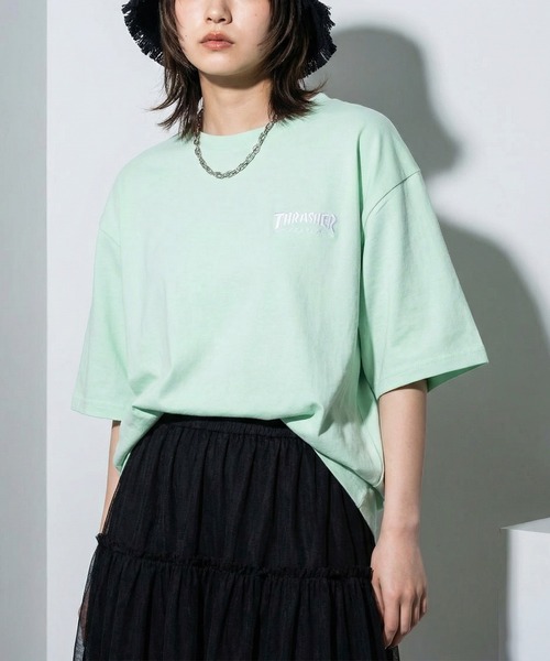 THRASHER(スラッシャー)の「【70】【THRASHER/スラッシャー】ワンポイント刺繍 バックロゴデザイン アソート プリントTシャツ(Tシャツ/カットソー・メンズ・ホワイト系/ホワイト系1/ホワイト系2/ホワイト系3/ホワイト系4/ブラック系/ブラック系1/ブラック系2/ブラック系3/ブラック系4/ライトグレー系/ライトグレー系1/ライトグレー系2/ライトグレー系3/ライトグレー系4/ライトグリーン系/ライトグリーン系1/ライトグリーン系2/ライトグリーン系3/ライトグリーン系4/サックスブルー系/サックスブルー系1/サックスブルー系2/サックスブルー系3/サックスブルー系4・M/L/XL)」の19枚目の写真