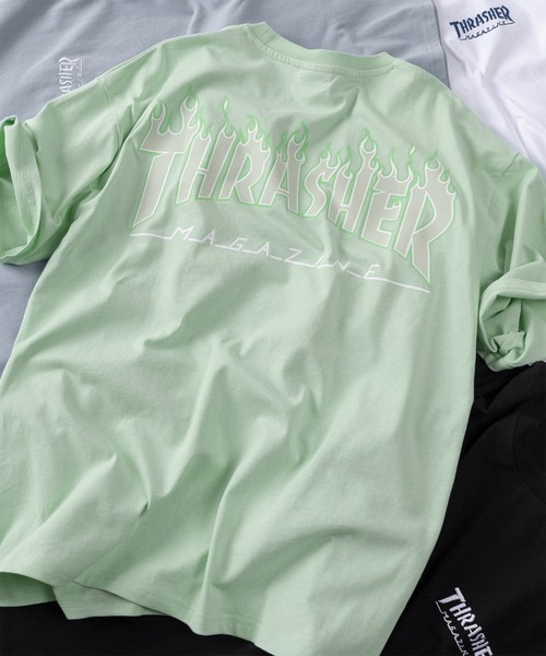 THRASHER(スラッシャー)の「【70】【THRASHER/スラッシャー】ワンポイント刺繍 バックロゴデザイン アソート プリントTシャツ(Tシャツ/カットソー・メンズ・ホワイト系/ホワイト系1/ホワイト系2/ホワイト系3/ホワイト系4/ブラック系/ブラック系1/ブラック系2/ブラック系3/ブラック系4/ライトグレー系/ライトグレー系1/ライトグレー系2/ライトグレー系3/ライトグレー系4/ライトグリーン系/ライトグリーン系1/ライトグリーン系2/ライトグリーン系3/ライトグリーン系4/サックスブルー系/サックスブルー系1/サックスブルー系2/サックスブルー系3/サックスブルー系4・M/L/XL)」の21枚目の写真