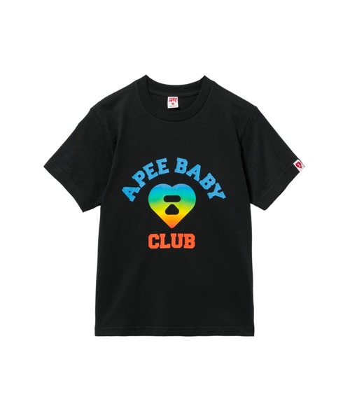 A BATHING APE(アベイシングエイプ)の「RAINBOW APEE BABY PRINTED TEE(Tシャツ/カットソー・レディース・ブラック/ホワイト・SMALL/X-SMALL)」の1枚目の写真