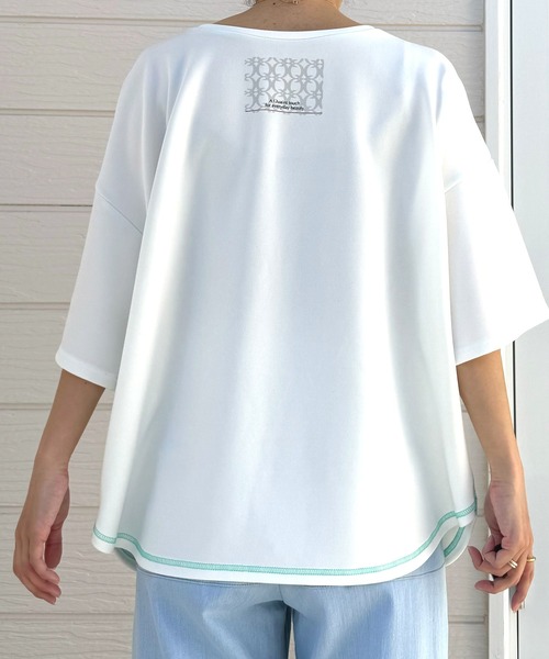 Q(キュー)の「GLIMMER半袖Tシャツ(Tシャツ/カットソー・レディース・ホワイト・MEDIUM)」の9枚目の写真