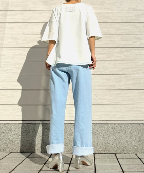 Q(キュー)の「GLIMMER半袖Tシャツ(Tシャツ/カットソー・レディース・ホワイト・MEDIUM)」の7枚目の写真