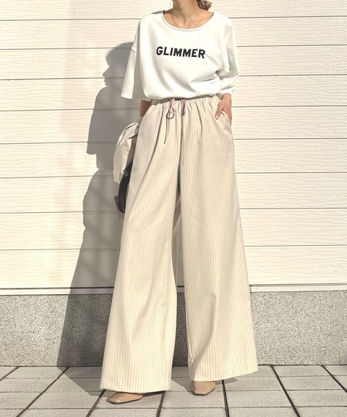 Q(キュー)の「GLIMMER半袖Tシャツ(Tシャツ/カットソー・レディース・ホワイト・MEDIUM)」の3枚目の写真