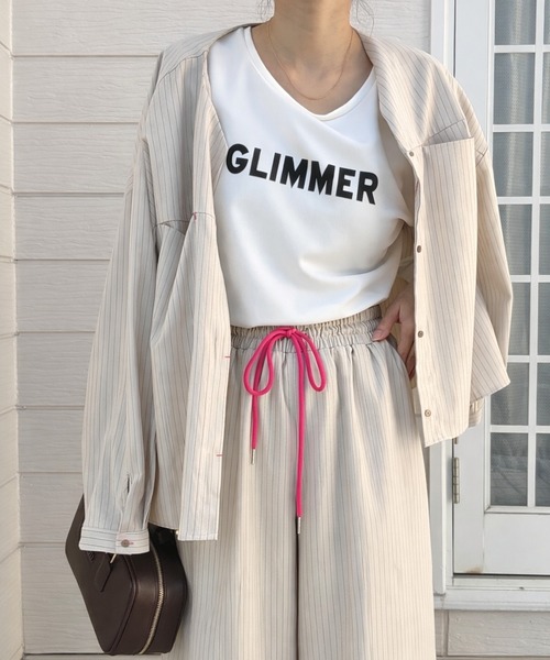 Q(キュー)の「GLIMMER半袖Tシャツ(Tシャツ/カットソー・レディース・ホワイト・MEDIUM)」の6枚目の写真