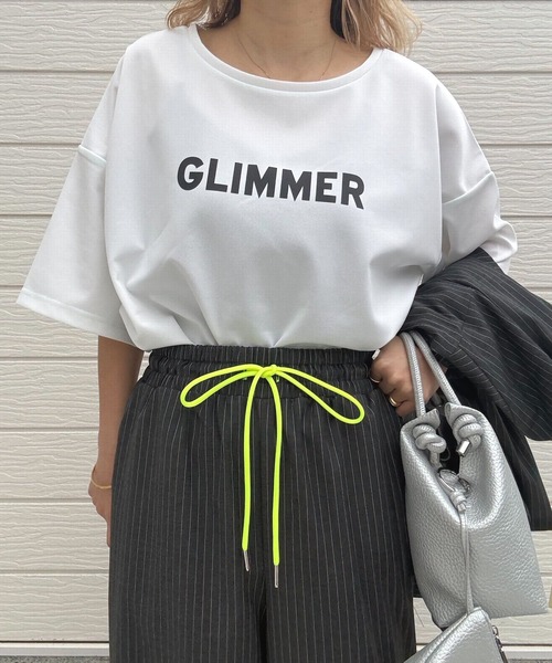Q(キュー)の「GLIMMER半袖Tシャツ(Tシャツ/カットソー・レディース・ホワイト/チャコールグレー・MEDIUM)」の20枚目の写真
