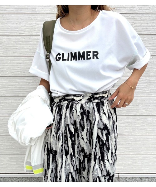 Q(キュー)の「GLIMMER半袖Tシャツ(Tシャツ/カットソー・レディース・ホワイト/チャコールグレー・MEDIUM)」の22枚目の写真