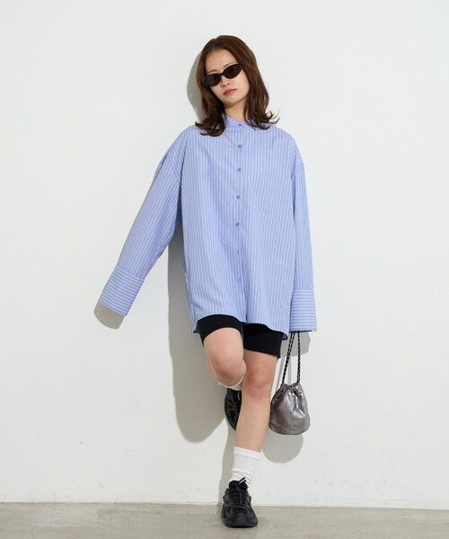 BIRTHDAY BAR（バースデイバー）の「【B-DAY STORE】カフスブラウス　レディス（シャツ/ブラウス・レディース・ブルー/ネイビー/イエロー・0）」の13枚目の写真