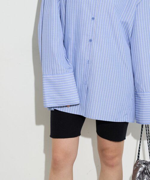 BIRTHDAY BAR（バースデイバー）の「【B-DAY STORE】カフスブラウス　レディス（シャツ/ブラウス・レディース・ブルー/ネイビー/イエロー・0）」の9枚目の写真