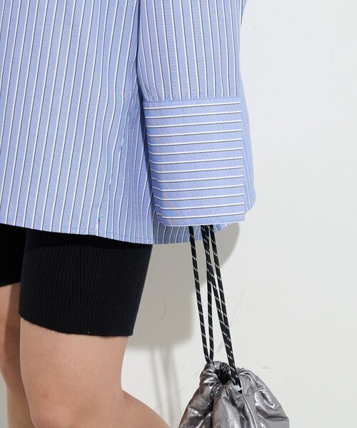 BIRTHDAY BAR（バースデイバー）の「【B-DAY STORE】カフスブラウス　レディス（シャツ/ブラウス・レディース・ブルー/ネイビー/イエロー・0）」の10枚目の写真