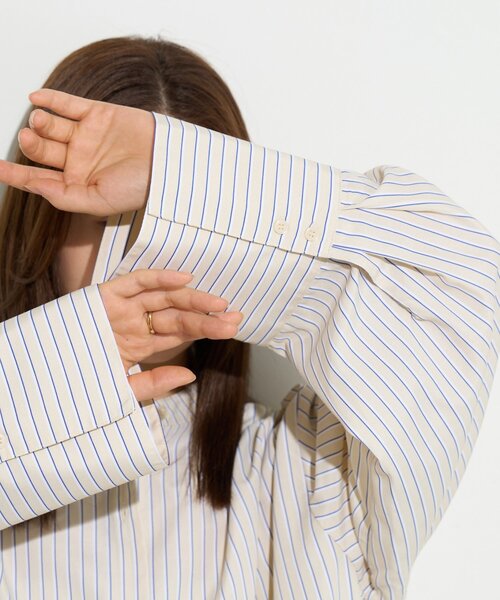 BIRTHDAY BAR（バースデイバー）の「【B-DAY STORE】カフスブラウス　レディス（シャツ/ブラウス・レディース・ブルー/ネイビー/イエロー・0）」の21枚目の写真