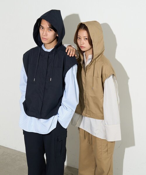 B-DAY STORE(ビーデイストア)の「【B-DAY STORE】ストライプカフスシャツブラウス(シャツ/ブラウス・レディース・ブルー/ネイビー/イエロー・0)」の9枚目の写真