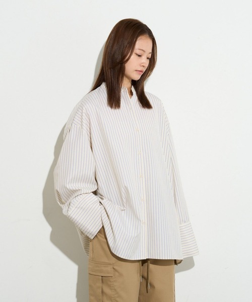 BIRTHDAY BAR（バースデイバー）の「【B-DAY STORE】カフスブラウス　レディス（シャツ/ブラウス・レディース・ブルー/ネイビー/イエロー・0）」の3枚目の写真