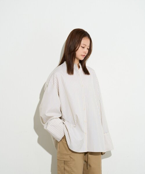 BIRTHDAY BAR（バースデイバー）の「【B-DAY STORE】カフスブラウス　レディス（シャツ/ブラウス・レディース・ブルー/ネイビー/イエロー・0）」の5枚目の写真