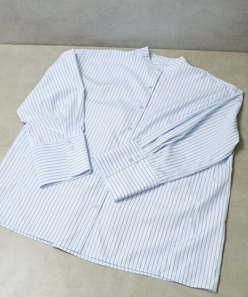 BIRTHDAY BAR（バースデイバー）の「【B-DAY STORE】カフスブラウス　レディス（シャツ/ブラウス・レディース・ブルー/ネイビー/イエロー・0）」の6枚目の写真