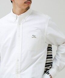 GLOSTER（グロスター）の「【フレブル刺繍】ボタンダウン コンビシャツ（シャツ/ブラウス）」