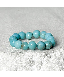 BLESSED BULLET（ブレスドブレッド）の「ブレッセド-シンプルビーズリング-ターコイズ（リング）」
