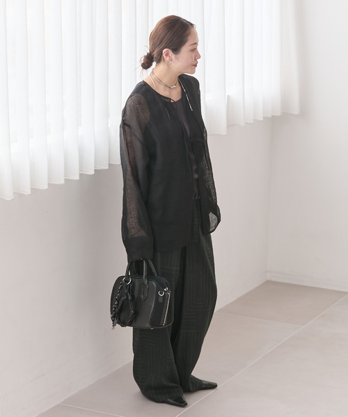 JOURNAL STANDARD（ジャーナルスタンダード）の「VISアサキカプリントパンツ（その他パンツ・レディース・ブラウン/アイボリー/グリーン・FREE）」の21枚目の写真