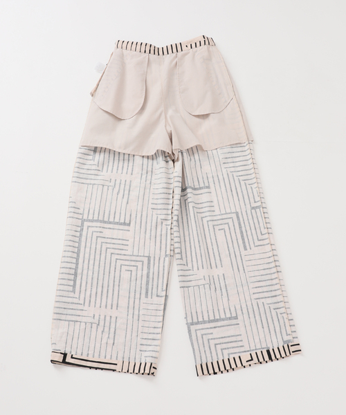 JOURNAL STANDARD（ジャーナルスタンダード）の「VISアサキカプリントパンツ（その他パンツ・レディース・ブラウン/アイボリー/グリーン・FREE）」の10枚目の写真