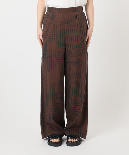 JOURNAL STANDARD（ジャーナルスタンダード）の「VISアサキカプリントパンツ（その他パンツ・レディース・ブラウン/アイボリー/グリーン・FREE）」の12枚目の写真