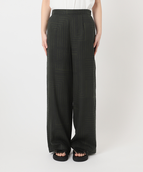 JOURNAL STANDARD（ジャーナルスタンダード）の「VISアサキカプリントパンツ（その他パンツ・レディース・ブラウン/アイボリー/グリーン・FREE）」の5枚目の写真