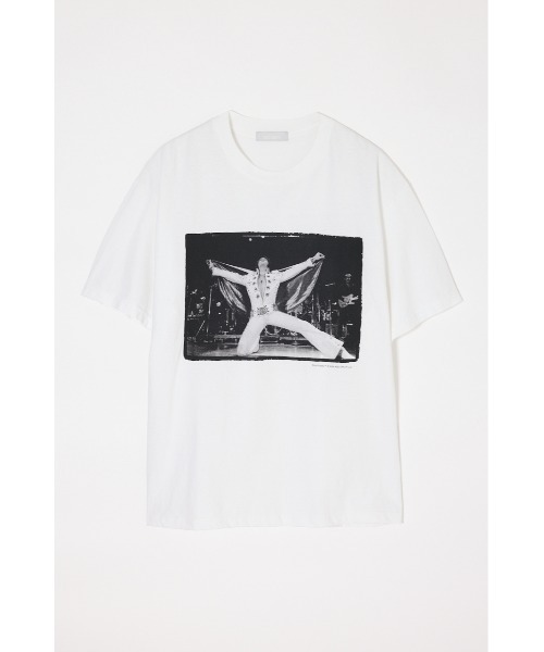 MOUSSY(マウジー)の「FD ELVIS Tシャツ(Tシャツ/カットソー・レディース・ホワイト/ブラック・FREE)」の1枚目の写真