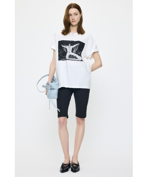 MOUSSY(マウジー)の「FD ELVIS Tシャツ(Tシャツ/カットソー・レディース・ホワイト/ブラック・FREE)」の9枚目の写真