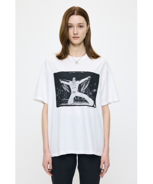 MOUSSY(マウジー)の「FD ELVIS Tシャツ(Tシャツ/カットソー・レディース・ホワイト/ブラック・FREE)」の11枚目の写真
