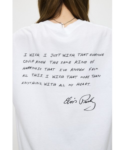 MOUSSY(マウジー)の「FD ELVIS Tシャツ(Tシャツ/カットソー・レディース・ホワイト/ブラック・FREE)」の17枚目の写真