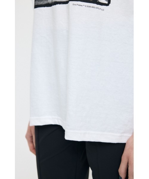 MOUSSY(マウジー)の「FD ELVIS Tシャツ(Tシャツ/カットソー・レディース・ホワイト/ブラック・FREE)」の18枚目の写真