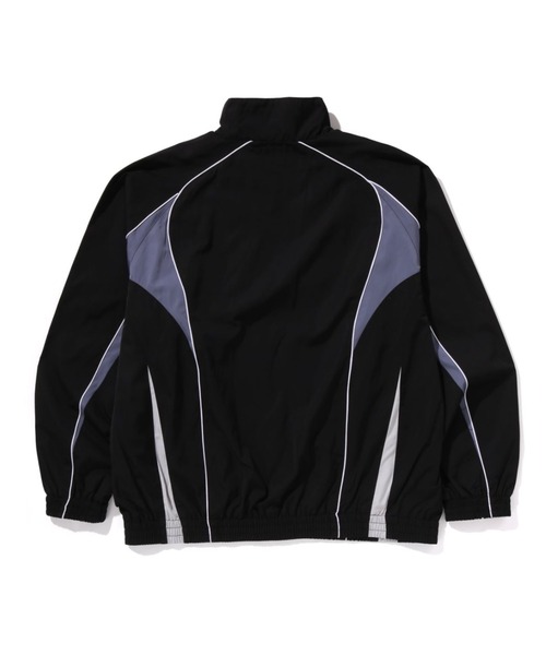 A BATHING APE（アベイシングエイプ）の「BATHING APE LOGO NYLON TRACK JACKET（ミリタリージャケット・メンズ・ブラック・MEDIUM/XX-LARGE/SMALL/X-LARGE）」の2枚目の写真