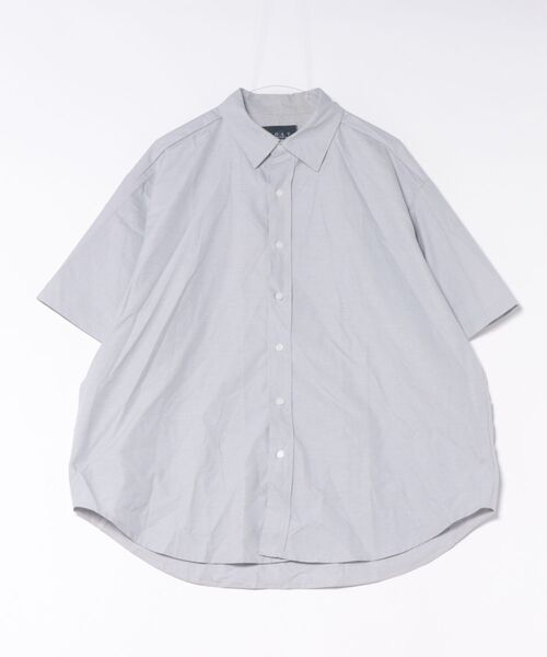 a.p.o.v. Soft OX Fourcord Cotton Oversize Half‑Sleeve Shirt — полувоздушная сорочка