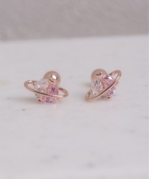 【Peony/ピオニー】コスモモチーフ ストーンピアス【アレルギー対応】