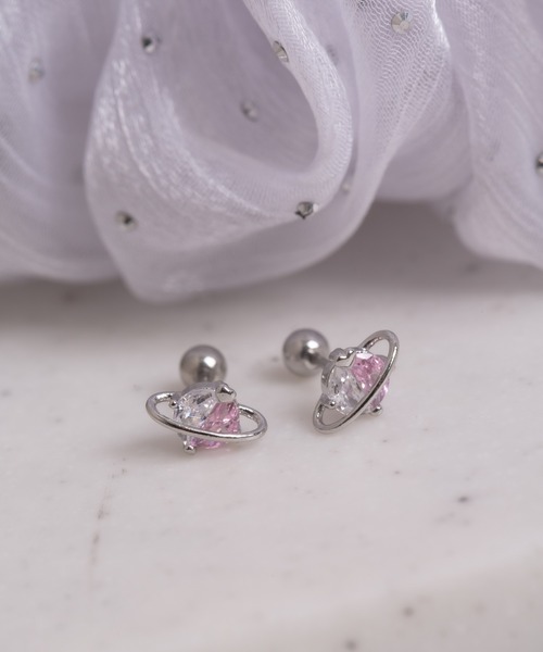 Peony(ピオニー)の「【Peony/ピオニー】コスモモチーフ ストーンピアス【アレルギー対応】(ピアス(両耳用)・レディース・シルバー/ピンクゴールド/ゴールド・FREE)」の11枚目の写真