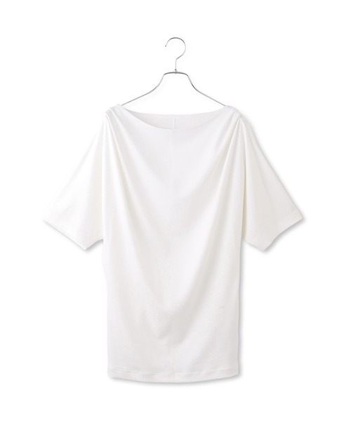 ADAM ET ROPE'(アダムエロペ)の「ドレープトップス(Tシャツ/カットソー・レディース・オリーブ/ダークブラウン/ホワイト・FREE)」の20枚目の写真