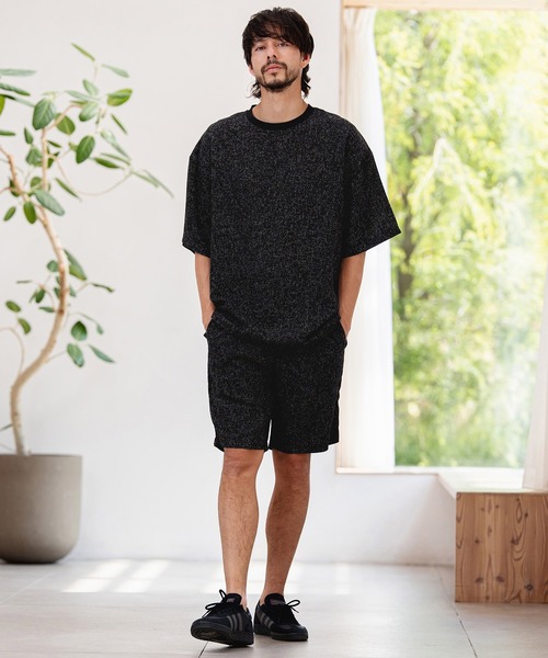 CAMBIO(カンビオ)の「mt10465-サマーツイードTシャツ(26A-15011CM)(Tシャツ/カットソー・メンズ・ホワイト/ブルー/ブラック・M/L/XL)」の13枚目の写真