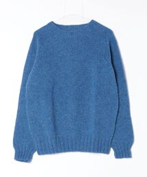 【T18】【Harley of Scotland/ハーレー オブ スコットランド】SEEDLE SHOULDER CHUNKY CREW SWEATER