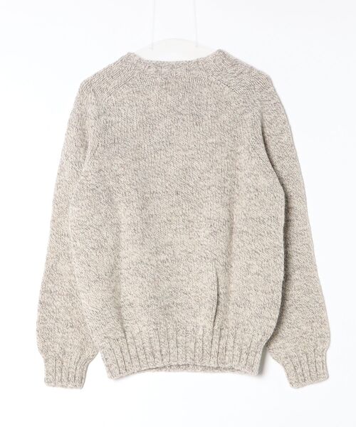 Harley of Scotland（ハーレーオブスコットランド）の「【T18】【Harley of Scotland/ハーレー オブ スコットランド】SEEDLE SHOULDER CHUNKY CREW SWEATER（ニット/セーター・メンズ・タン/ブルー/ナチュラル/グレー・42）」の5枚目の写真