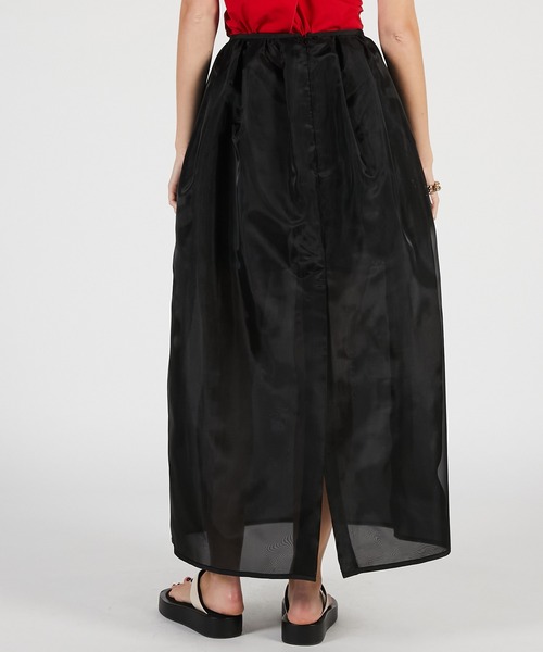 PRANK PROJECT(プランクプロジェクト)の「【2026Summer Pre-Order】ハードメッシュマキシスカート / Hard Mesh Maxi Skirt(スカート・レディース・ベージュ/ブラック・36/38)」の10枚目の写真