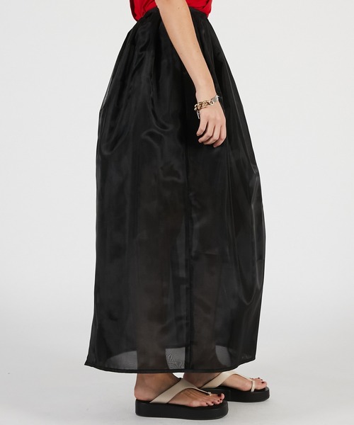 PRANK PROJECT(プランクプロジェクト)の「【2026Summer Pre-Order】ハードメッシュマキシスカート / Hard Mesh Maxi Skirt(スカート・レディース・ベージュ/ブラック・36/38)」の11枚目の写真