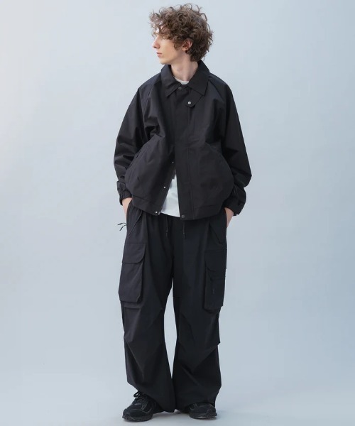 +phenix(プラスフェニックス)の「+phenix/プラスフェニックス/TECH WIDE CARGO PANTS(カーゴパンツ・メンズ・ブラック・L)」の6枚目の写真
