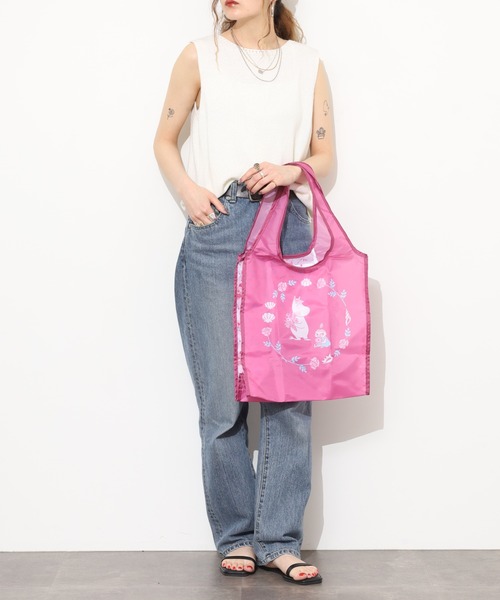 MOOMIN（ムーミン）の「ポケッタブルエコバッグ Moominmamma's Day（エコバッグ/サブバッグ・レディース・ピンク系・ONE SIZE）」の13枚目の写真