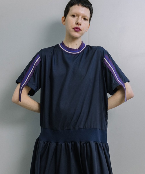 MARECHAL TERRE(マルシャルテル)の「リブワンピース(ワンピース・レディース・ブラック/グレー/ネイビー/パープル・MEDIUM)」の1枚目の写真