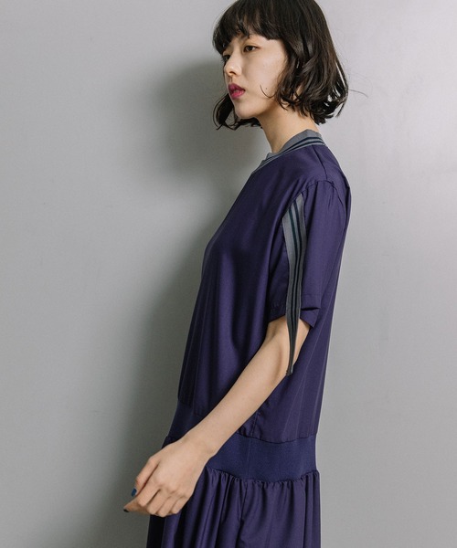 MARECHAL TERRE(マルシャルテル)の「リブワンピース(ワンピース・レディース・ブラック/グレー/ネイビー/パープル・MEDIUM)」の9枚目の写真