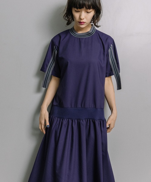 MARECHAL TERRE(マルシャルテル)の「リブワンピース(ワンピース・レディース・ブラック/グレー/ネイビー/パープル・MEDIUM)」の10枚目の写真